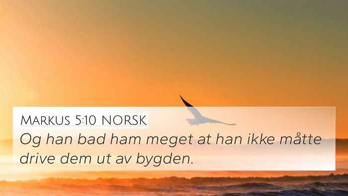 Markus 5:10 NORSK Bible Verse Image
