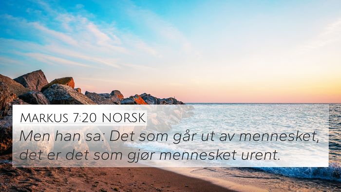 Markus 7:20 NORSK Bible Verse Image