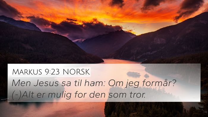 Markus 9:23 NORSK Bible Verse Image