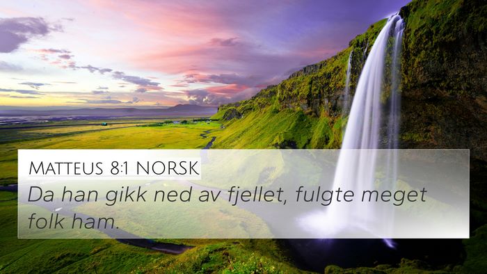 Matteus 8:1 NORSK Bible Verse Image