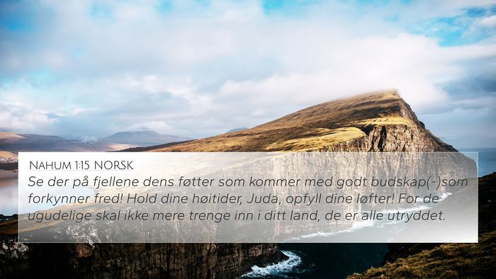 Nahum 1:15 NORSK Bible Verse Image