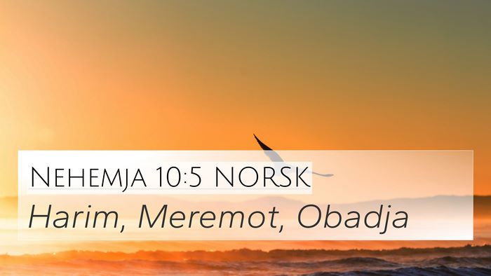 Nehemja 10:5 NORSK Bible Verse Image