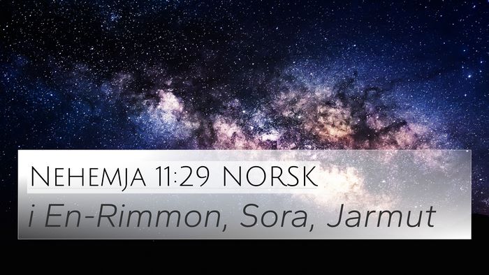 Nehemja 11:29 NORSK Bible Verse Image