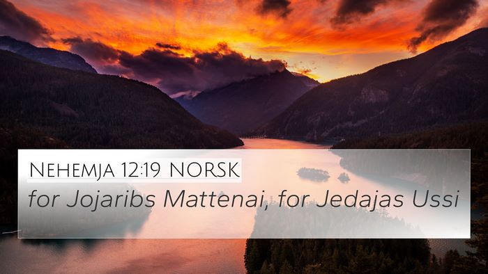 Nehemja 12:19 NORSK Bible Verse Image