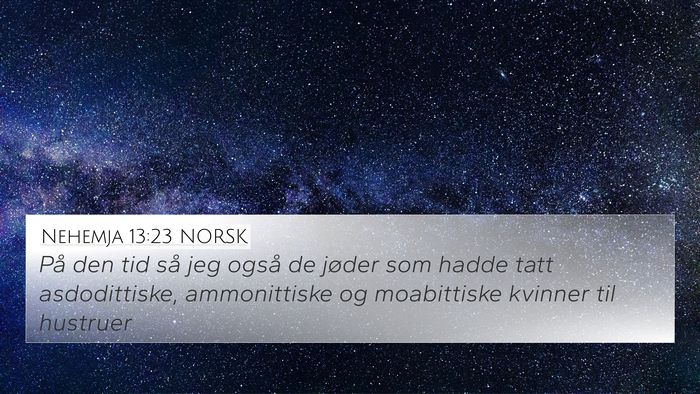 Nehemja 13:23 NORSK Bible Verse Image