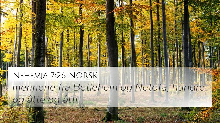 Nehemja 7:26 NORSK Bible Verse Image