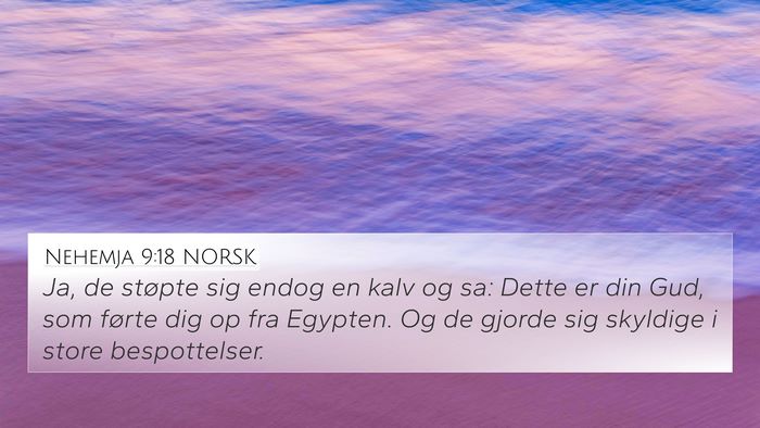 Nehemja 9:18 NORSK Bible Verse Image