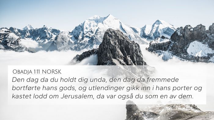 Obadja 1:11 NORSK Bible Verse Image