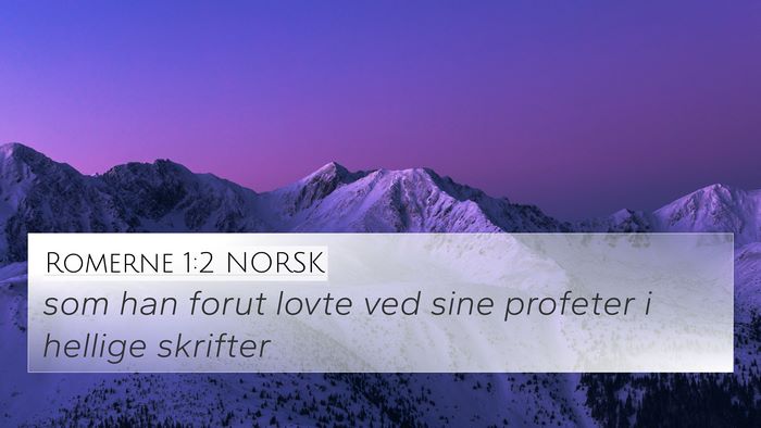 Romerne 1:2 NORSK Bible Verse Image