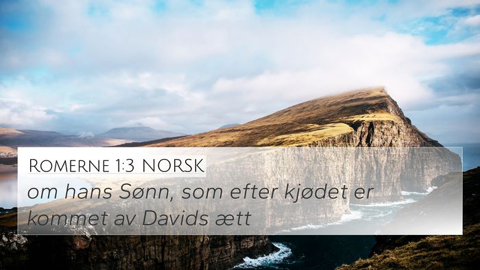 Romerne 1:3 NORSK Bible Verse Image