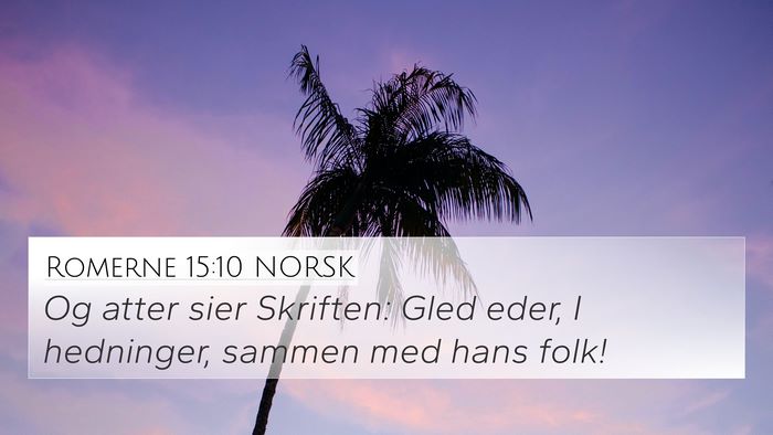 Romerne 15:10 NORSK Bible Verse Image