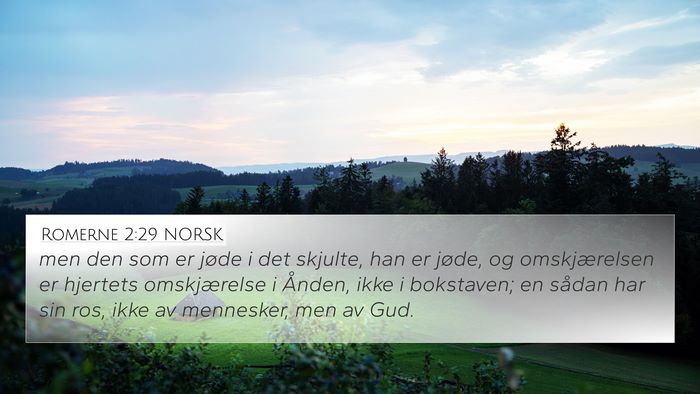 Romerne 2:29 NORSK Bible Verse Image