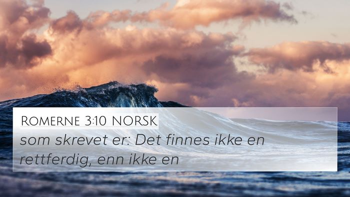 Romerne 3:10 NORSK Bible Verse Image