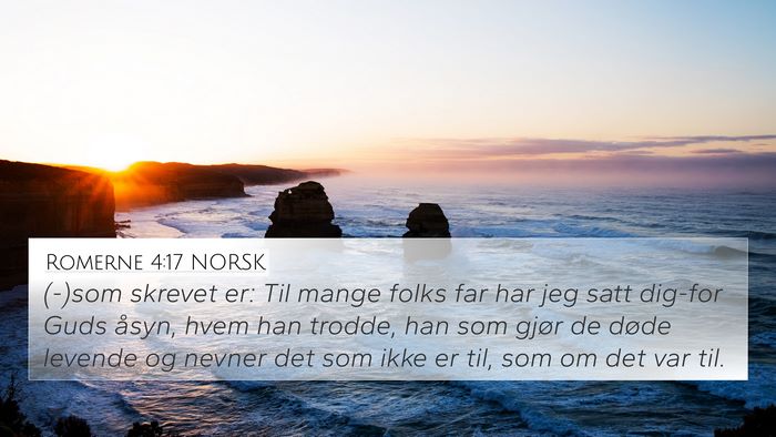 Romerne 4:17 NORSK Bible Verse Image