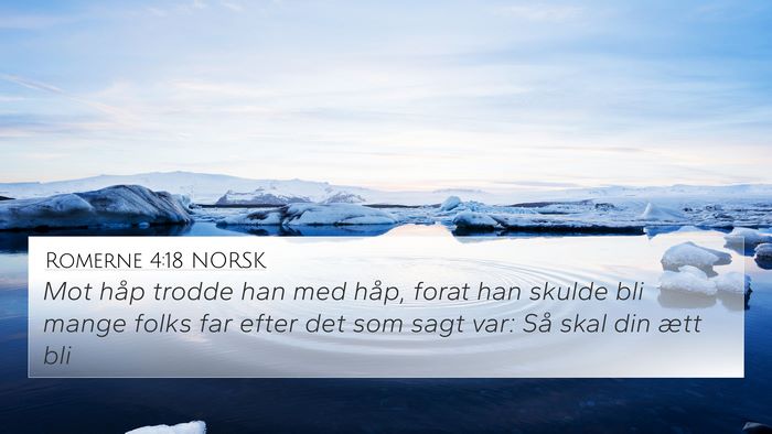 Romerne 4:18 NORSK Bible Verse Image