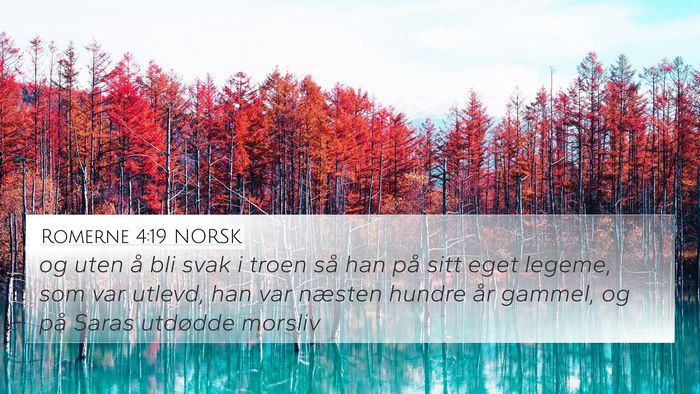 Romerne 4:19 NORSK Bible Verse Image