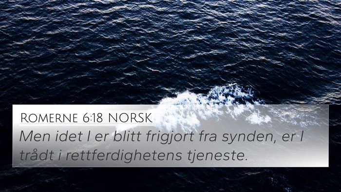 Romerne 6:18 NORSK Bible Verse Image