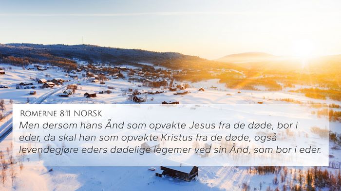 Romerne 8:11 NORSK Bible Verse Image