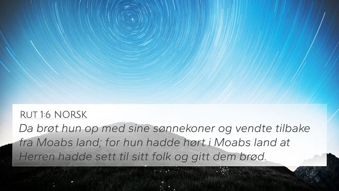 Rut 1:6 NORSK Bible Verse Image