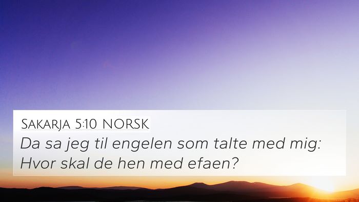 Sakarja 5:10 NORSK Bible Verse Image