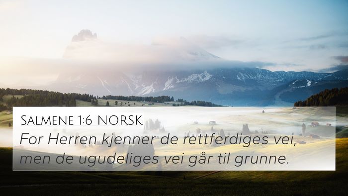 Salmene 1:6 NORSK Bible Verse Image