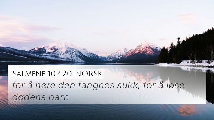 Salmene 102:20 NORSK Bible Verse Image