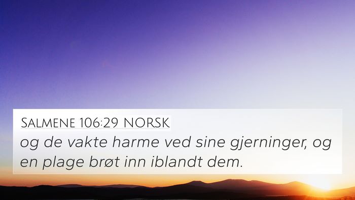 Salmene 106:29 NORSK Bible Verse Image