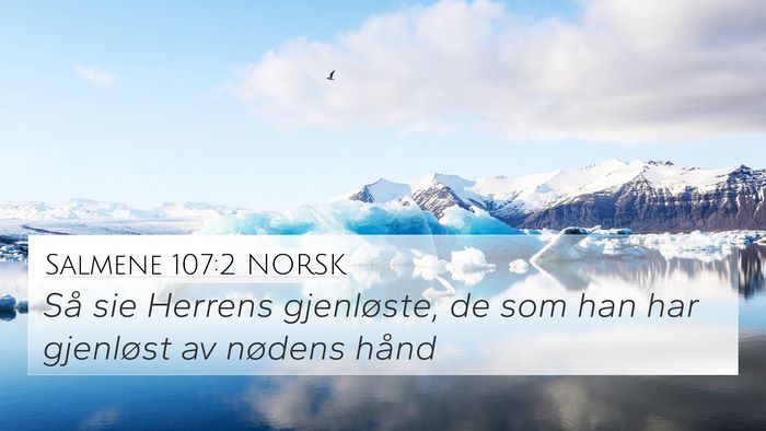 Salmene 107:2 NORSK Bible Verse Image