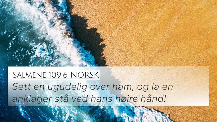 Salmene 109:6 NORSK Bible Verse Image
