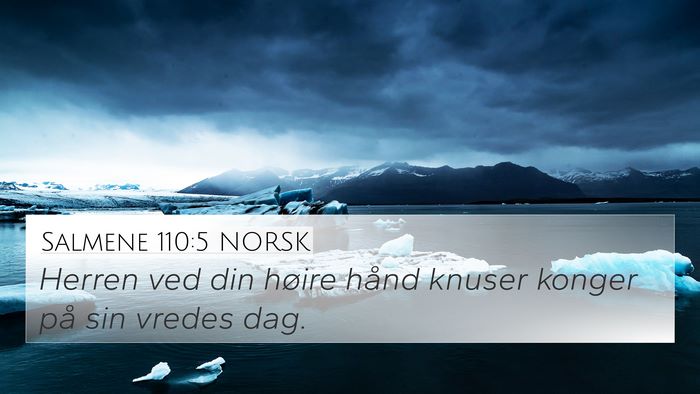 Salmene 110:5 NORSK Bible Verse Image