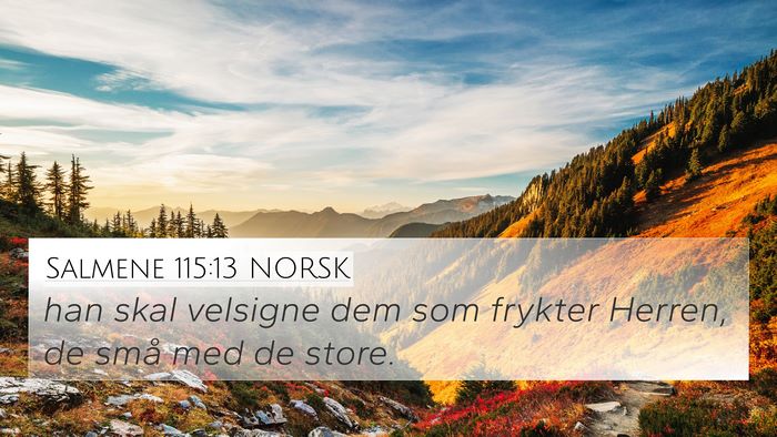 Salmene 115:13 NORSK Bible Verse Image