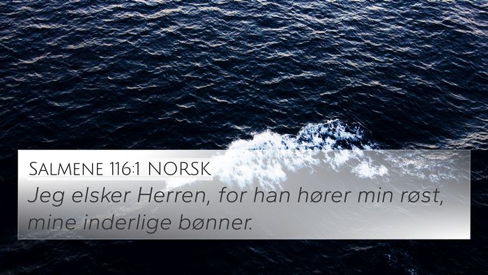 Salmene 116:1 NORSK Bible Verse Image