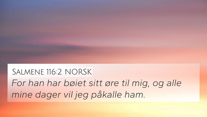 Salmene 116:2 NORSK Bible Verse Image