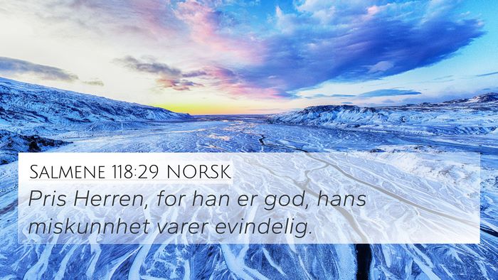 Salmene 118:29 NORSK Bible Verse Image