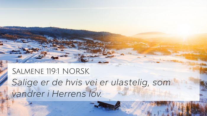 Salmene 119:1 NORSK Bible Verse Image