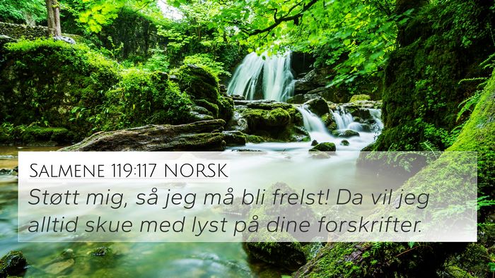 Salmene 119:117 NORSK Bible Verse Image