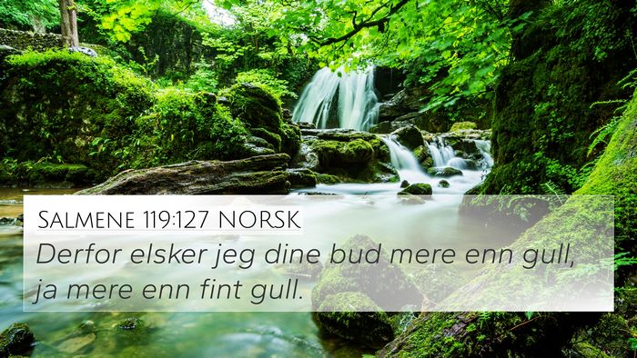Salmene 119:127 NORSK Bible Verse Image