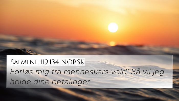 Salmene 119:134 NORSK Bible Verse Image