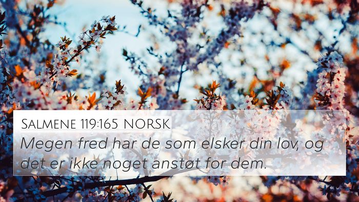Salmene 119:165 NORSK Bible Verse Image