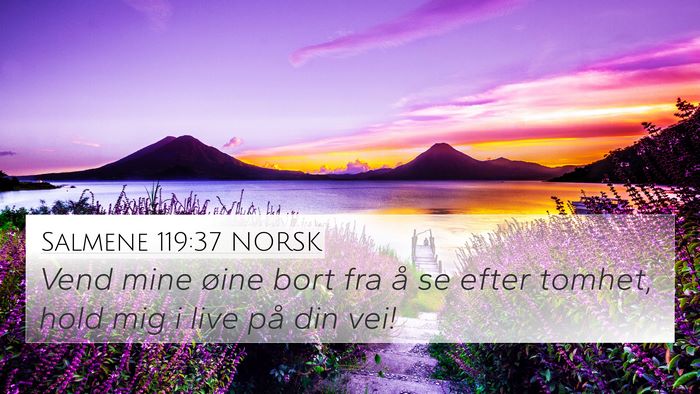 Salmene 119:37 NORSK Bible Verse Image