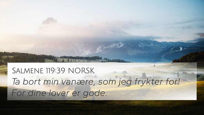 Salmene 119:39 NORSK Bible Verse Image