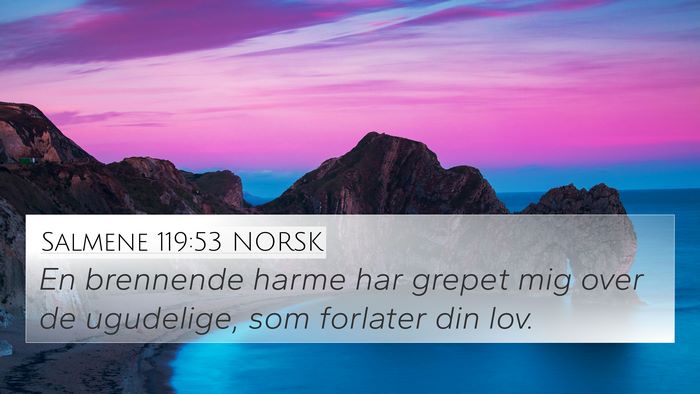 Salmene 119:53 NORSK Bible Verse Image