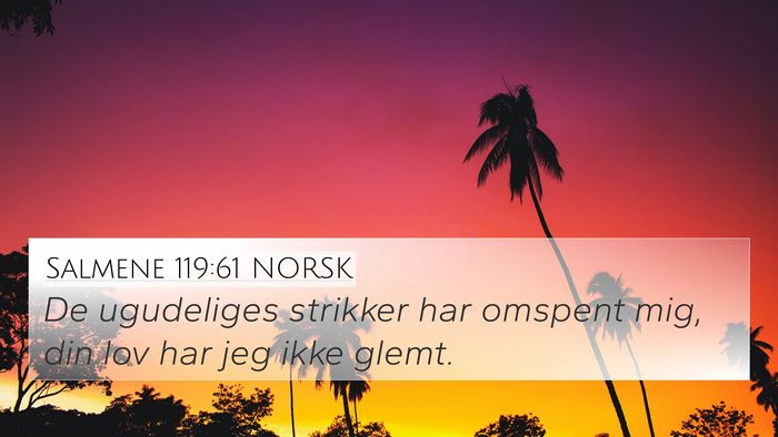 Salmene 119:61 NORSK Bible Verse Image