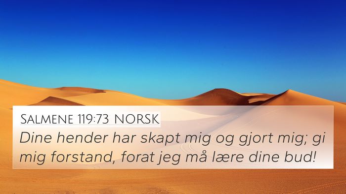 Salmene 119:73 NORSK Bible Verse Image