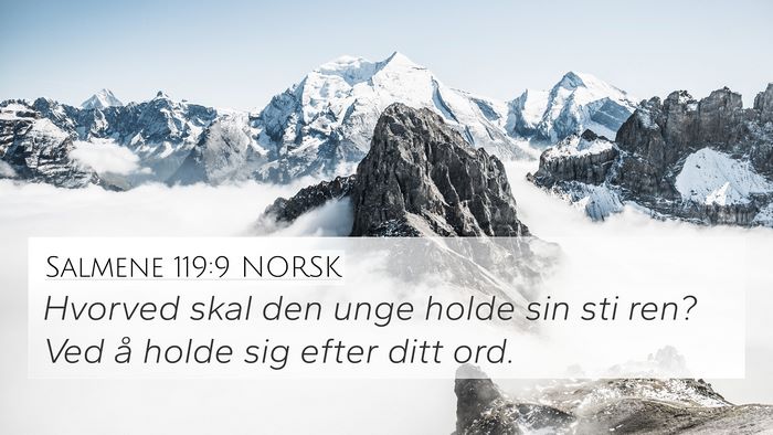 Salmene 119:9 NORSK Bible Verse Image