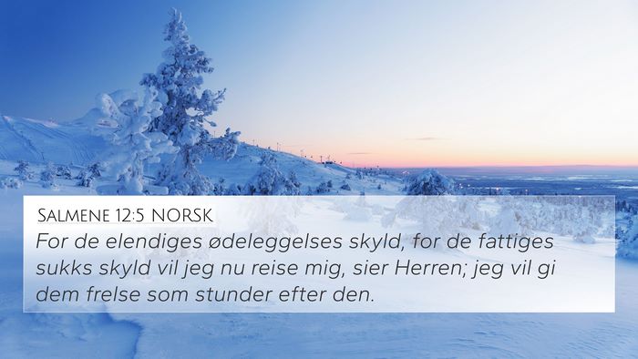 Salmene 12:5 NORSK Bible Verse Image