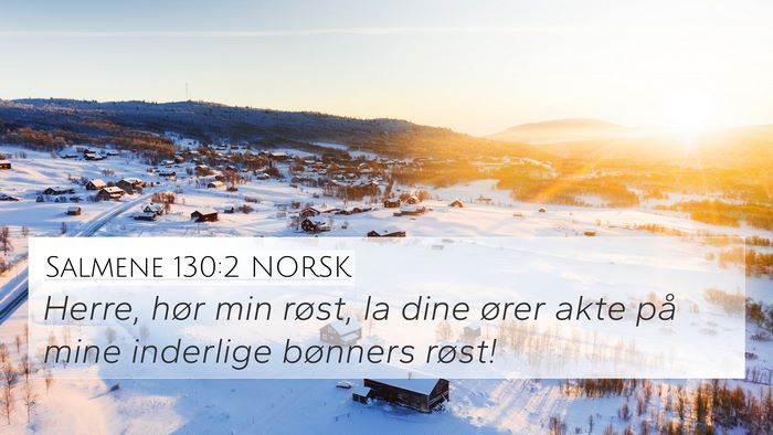Salmene 130:2 NORSK Bible Verse Image