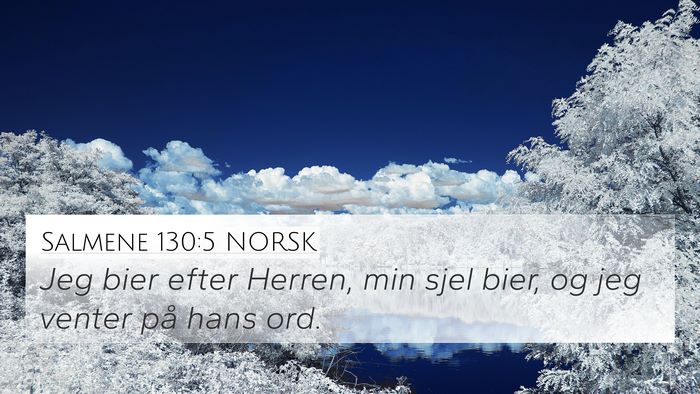 Salmene 130:5 NORSK Bible Verse Image