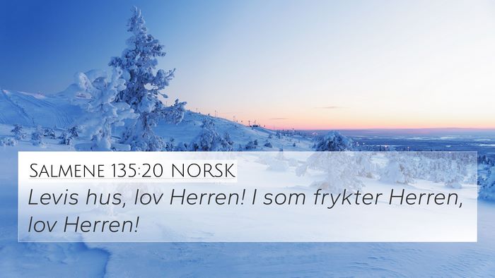 Salmene 135:20 NORSK Bible Verse Image