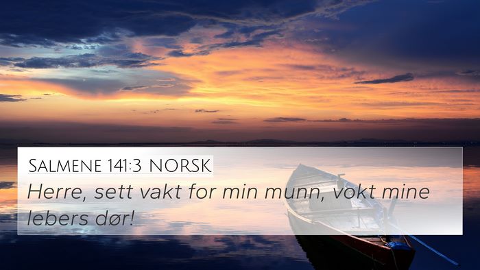 Salmene 141:3 NORSK Bible Verse Image